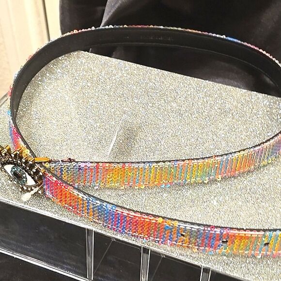 Kurt Geiger Sequin Evil Eye Belt - Picture 7 of 7